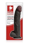 Gode réaliste noir ventouse énorme de 34.5cm - Love Shop Avenue
