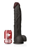 GODE RÉALISTE NOIR VENTOUSE ÉNORME DE 34.5CM