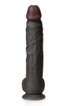 GODE RÉALISTE NOIR VENTOUSE ÉNORME DE 34.5CM