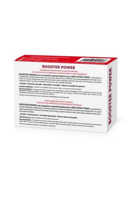 BOOSTER SEXUEL 4 EN 1 POUR HOMMES 30 COMPRIMÉS
