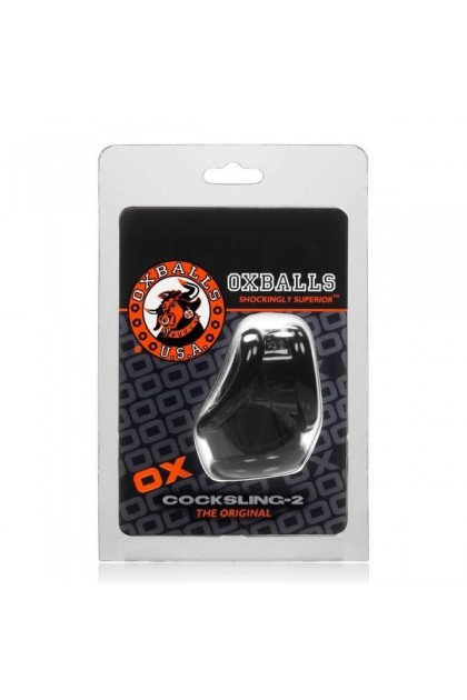 Cockring/ballstretcher "cocksling version 2.0" par oxballs - NOIR
