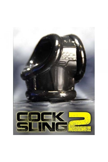 COCKRING/BALLSTRETCHER "COCKSLING VERSION 2.0" PAR OXBALLS - NOIR