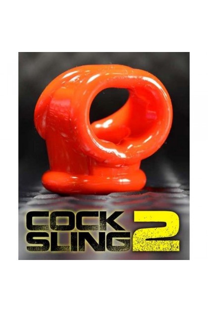 COCKRING/BALLSTRETCHER "COCKSLING VERSION 2.0" PAR OXBALLS - NOIR