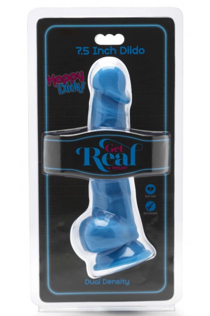 Gode happy dick 14 x 3.8 cm bleu - Love Shop Avenue