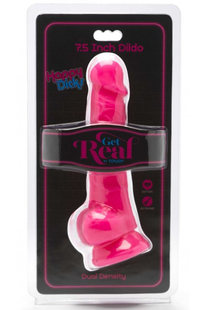 Gode happy dick 14 x 3.8 cm rose - Love Shop Avenue