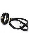 Collier et laisse lighty noir - Love Shop Avenue