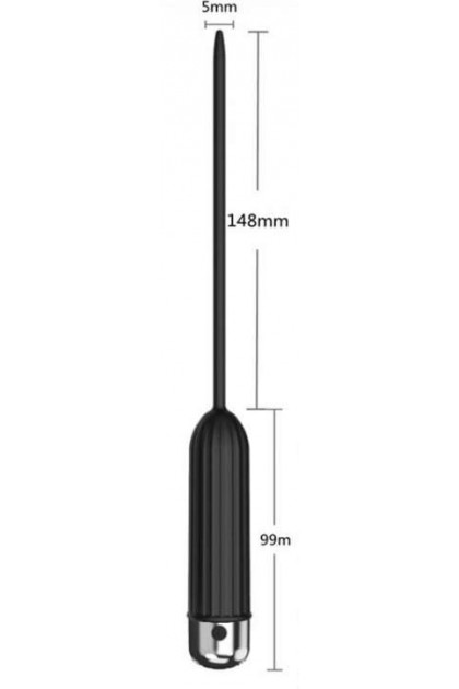 TIGE D'URÈTRE VIBRANTE GLOSSY 15CM - DIAMÈTRE 4MM