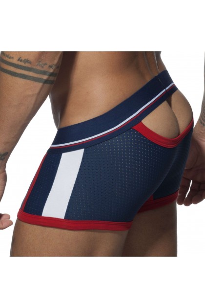 BOTTOM BOXER OPEN SPORT MESH BLEU - TAILLE S