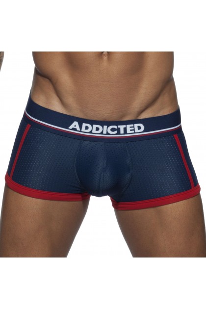 BOTTOM BOXER OPEN SPORT MESH BLEU - TAILLE S
