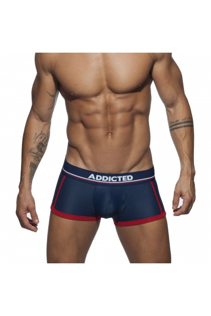 BOTTOM BOXER OPEN SPORT MESH BLEU - TAILLE S