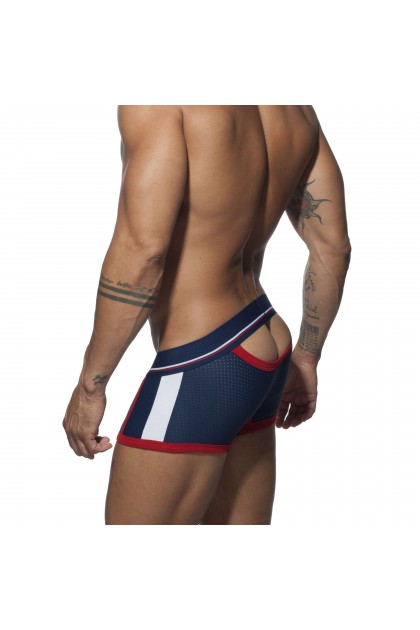 BOTTOM BOXER OPEN SPORT MESH BLEU - TAILLE M
