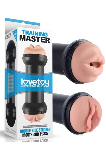 MASTURBATEUR DOUBLE SIDE VAGIN - BOUCHE