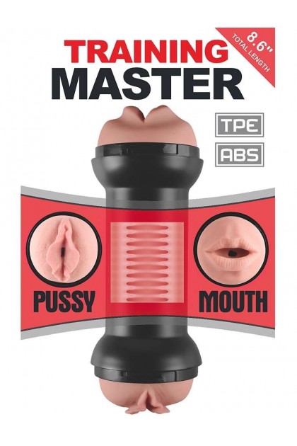 MASTURBATEUR DOUBLE SIDE VAGIN - BOUCHE