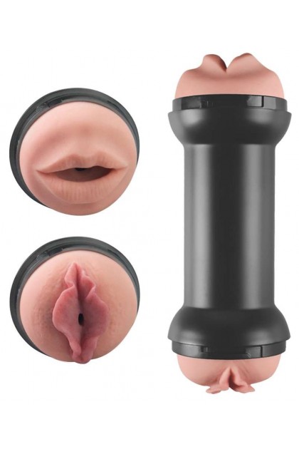 MASTURBATEUR DOUBLE SIDE VAGIN - BOUCHE