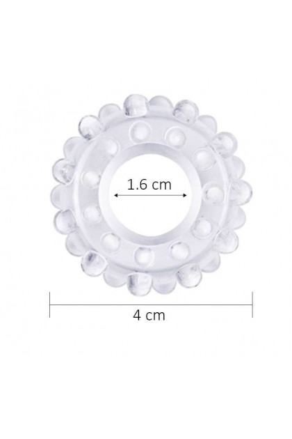 COCKRING POWER PLUS BUBBLE TRANSPARENT