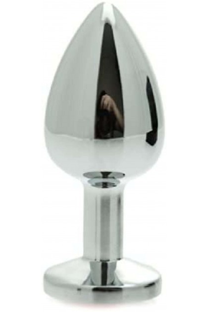 COFFRET 3 PLUGS ALUMINIUM ARGENT - S - M - L - STRASS BLANC - BR138