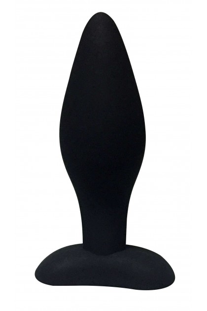 Plug anal noir rocket plug en silicone - SMALL - BR208S