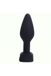 Plug anal noir rocket plug en silicone - MEDIUM - BR208M