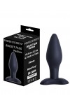 PLUG ANAL NOIR ROCKET PLUG EN SILICONE - LARGE - BR208L