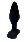 Plug anal noir rocket plug en silicone - LARGE - BR208L