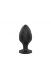 PLUG ANAL NOIR SCREW EN SILICONE - MEDIUM - BR216M