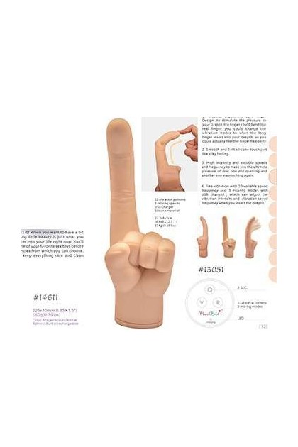 VIBROMASSEUR POINT G MAGIC FINGER RECHARGEABLE - 13051 - CHAIR