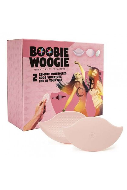 VIBROMASSEURS SEINS TÉLÉCOMMANDÉS BOOBIE WOOGIE (2 PCS) - FEELZTOYS
