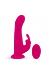 VIBROMASSEUR RABBIT ROTATIF WHIRL-PULSE & TÉLÉCOMMANDE ROSE