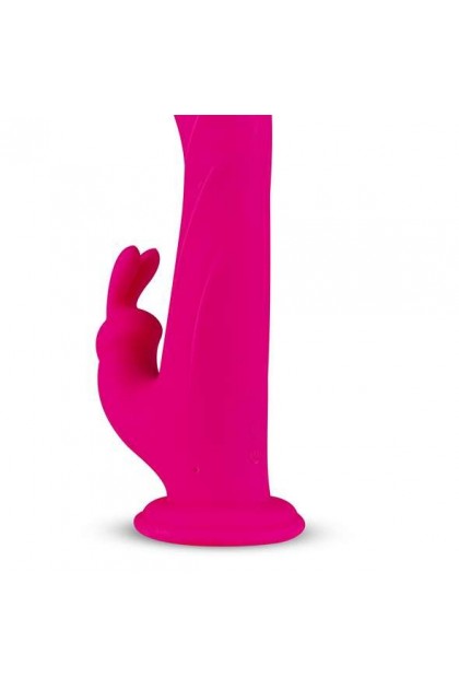 VIBROMASSEUR RABBIT ROTATIF WHIRL-PULSE & TÉLÉCOMMANDE ROSE