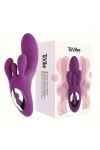 RABBIT TRIVIBE AVEC STIMULATION CLITORIDIENNE ET DES LÈVRES - VIOLET