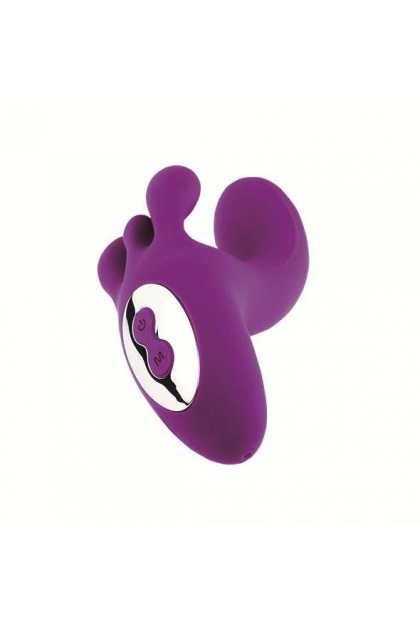 RABBIT TRIVIBE AVEC STIMULATION CLITORIDIENNE ET DES LÈVRES - VIOLET
