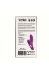 RABBIT TRIVIBE AVEC STIMULATION CLITORIDIENNE ET DES LÈVRES - VIOLET