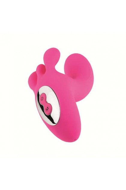 RABBIT TRIVIBE AVEC STIMULATION CLITORIDIENNE ET DES LÈVRES - ROSE