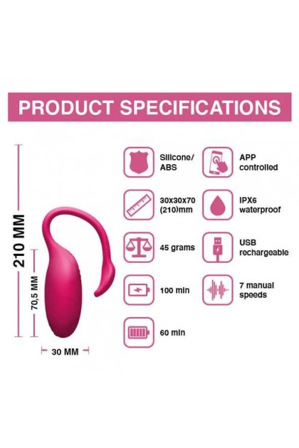 OEUF VIBRANT CONNECTÉ FLAMINGO ROSE - MAGIC MOTION