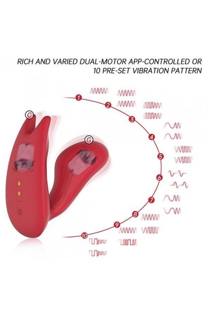 STIMULATEUR PORTABLE À DOUBLE MOTEUR CONNECTÉ MAGIC UMI - MAGIC MOTION