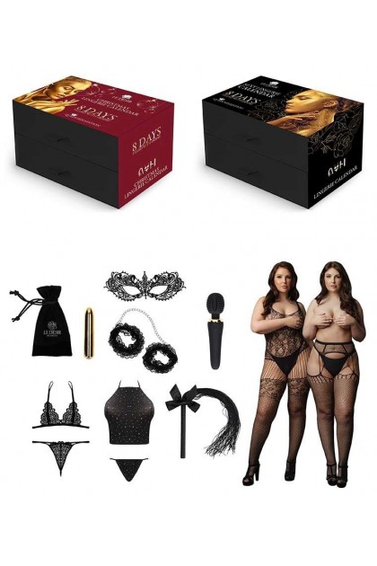 BOX CALENDRIER DE L'AVENT ÉROTIQUE 2021- 8 JOURS - LE DÉSIR QUEEN SIZE