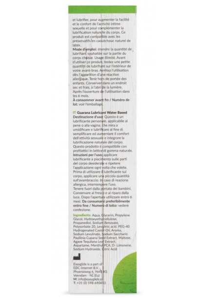 LUBRIFIANT EASYGLIDE GUARANA - 30ML