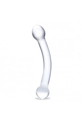 GODE EN VERRE STIMULATEUR DE POINT G INCURVÉ