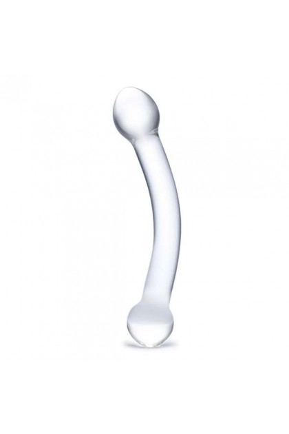 GODE EN VERRE STIMULATEUR DE POINT G INCURVÉ