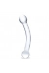 GODE EN VERRE STIMULATEUR DE POINT G INCURVÉ