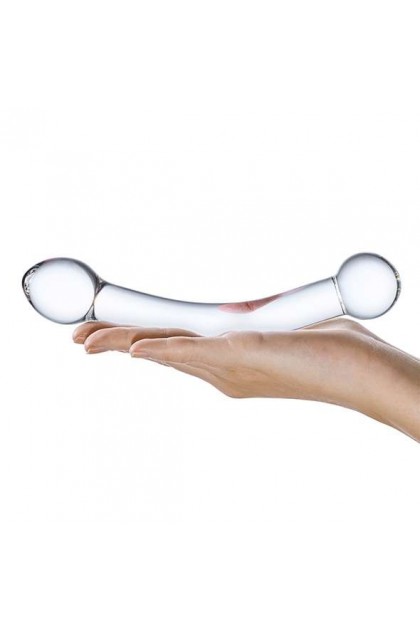 GODE EN VERRE STIMULATEUR DE POINT G INCURVÉ
