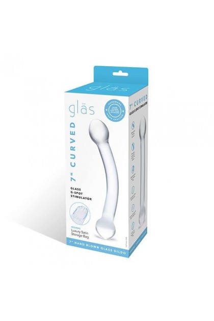 Gode en verre stimulateur de point g incurvé - Love Shop Avenue