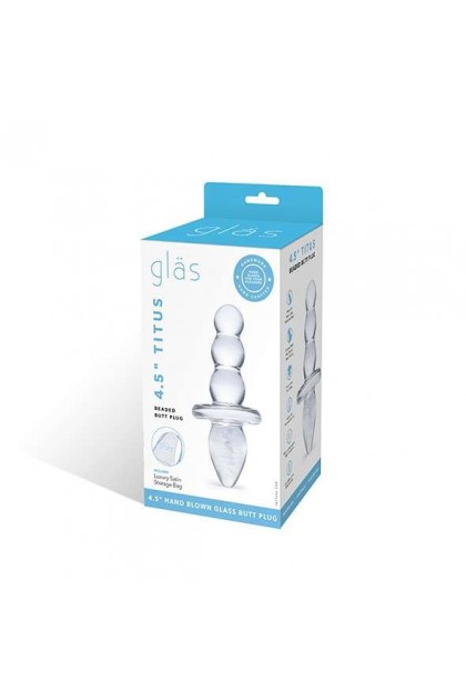 PLUG ANAL TITUS EN VERRE PERLÉ