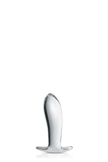 Plug anal arrondie verre translucide 11.7cm - Love Shop Avenue
