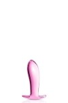 Plug anal arrondie verre rose 11.7cm - Love Shop Avenue