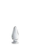 PLUG ANAL ALLONGÉ EN VERRE TRANSLUCIDE 11.5CM