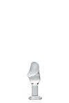 Plug anal avec gland en verre translucide 12cm - Love Shop Avenue