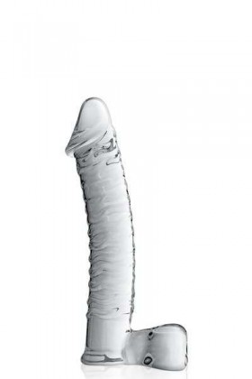 DILDO RÉALISTE EN VERRE TRANSLUCIDE 21.5CM