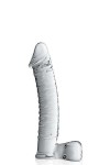 DILDO RÉALISTE EN VERRE TRANSLUCIDE 21.5CM
