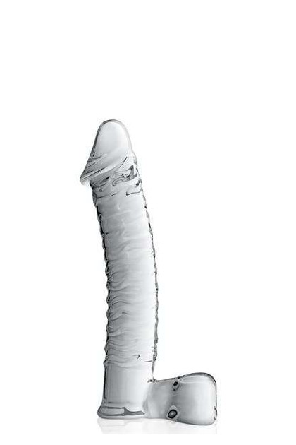 DILDO RÉALISTE EN VERRE TRANSLUCIDE 21.5CM